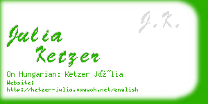 julia ketzer business card